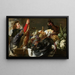 Natuurstudie met jager - Frans Snyders — ingelijst kunstwerk aan de muur