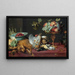 Natuurstudie met klein wild en fruit - Frans Snyders — ingelijst kunstwerk aan de muur