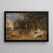 Flore avec trois putti dans un jardin - Frans Wouters — framed artwork on a wall