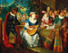 Een muziekgroep op een terras - Frans Xaver Hendrick Verbeeck — weergave van het kunstwerk