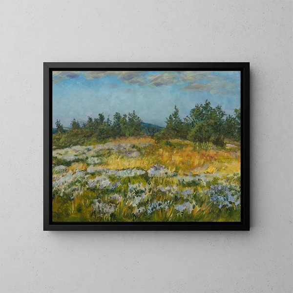 A Little Heather - František Kaván — framed artwork on a wall