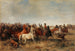 Een kudde paarden - Franz Adam — weergave van het kunstwerk