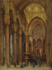 van het uitzicht op de kathedraal van Milaan - Franz Alt — weergave van het kunstwerk