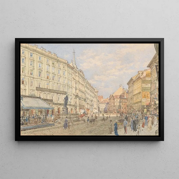 Franz Alt - Graben in Wien mit dem Leopoldsbrunnen.webp