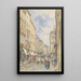 Weihburggasse - Franz Alt — ingelijst kunstwerk aan de muur