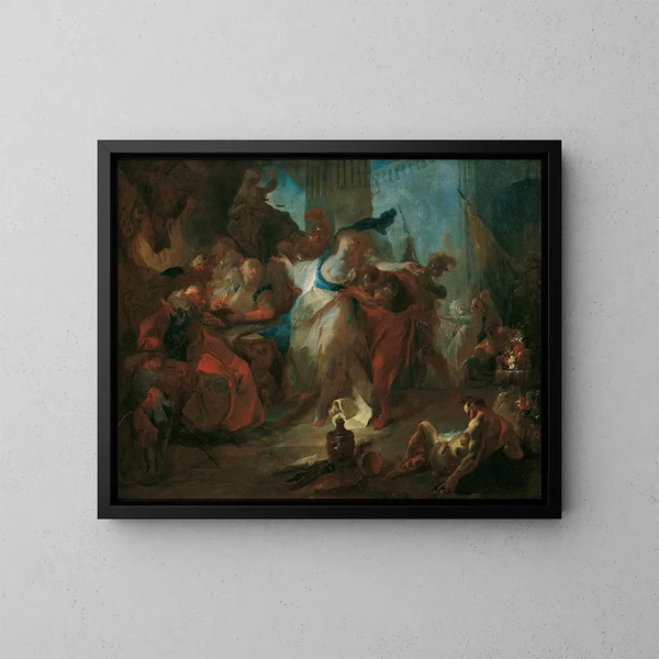 Susanne devant les juges - Franz Anton Maulbertsch — framed artwork on a wall