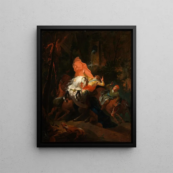 The Conversion of Saint Norbert - Franz Anton Maulbertsch — framed artwork on a wall