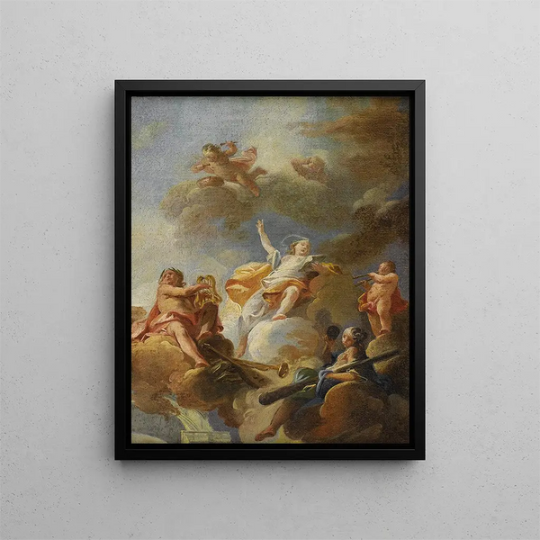 Triumph of the Arts - Franz Anton Maulbertsch — framed artwork on a wall