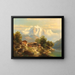 scène in Zwitserland - Franz Barbarini — ingelijst kunstwerk aan de muur