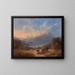 Scene uit het Salzkammergut - Franz Barbarini — ingelijst kunstwerk aan de muur