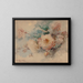 Bloemenmandje met rozen - Franz Bischoff — ingelijst kunstwerk aan de muur