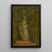 Sunny Path Painting - Franz Courtens — framed artwork on a wall