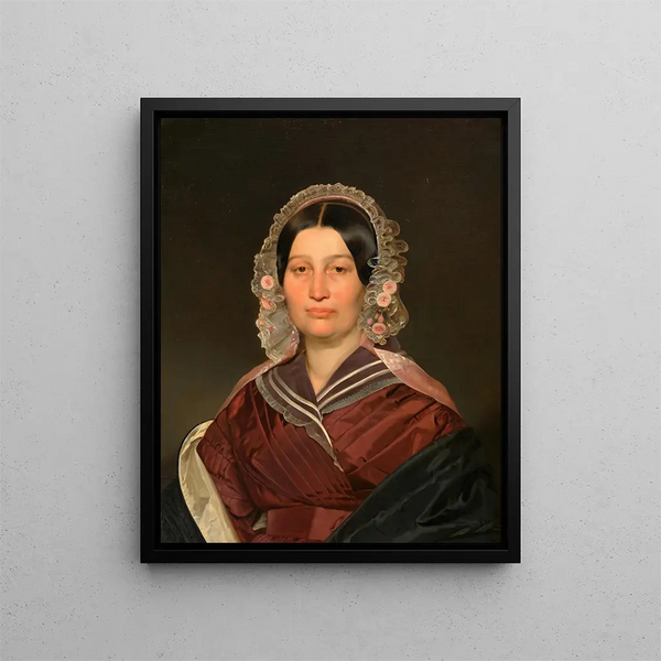 Portrait of a Lady - Franz Eybl — framed artwork on a wall