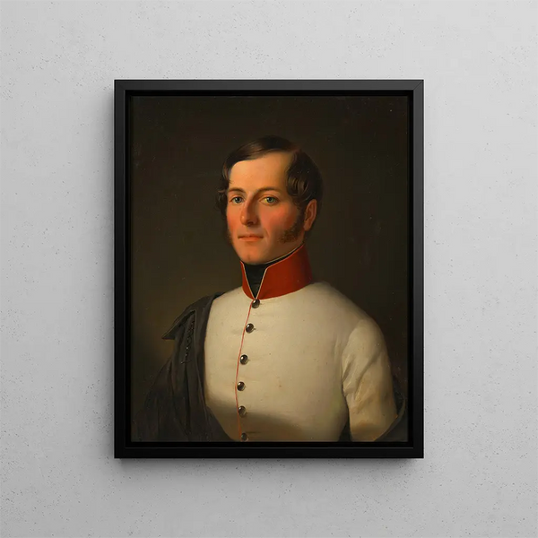 Karl von Rebracha Sous-lieutenant - Franz Eybl — framed artwork on a wall