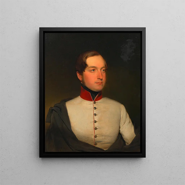 Moritz Frgantner Second Lieutenant - Franz Eybl — framed artwork on a wall