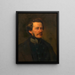 Zelfportret van Franz Eybl - Franz Eybl — ingelijst kunstwerk aan de muur