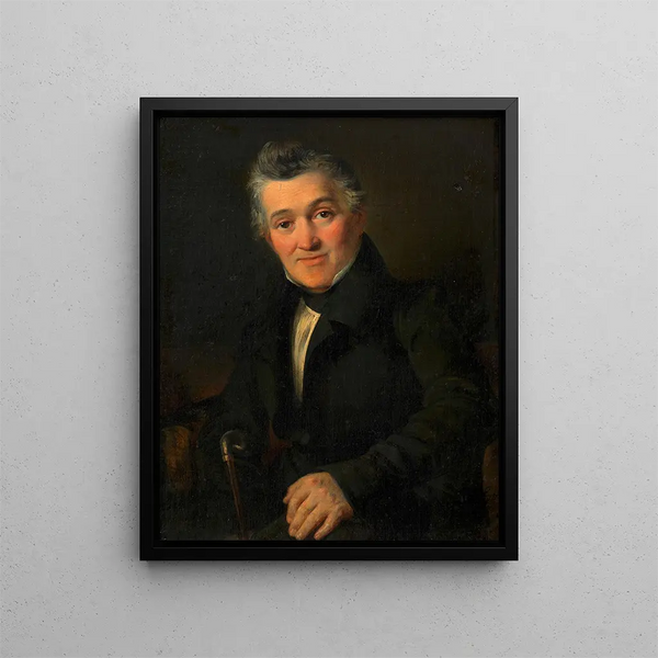 Monsieur inconnu - Franz Eybl — ingelijst kunstwerk aan de muur