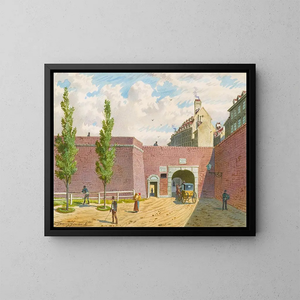 The Fishermen's Gate in Vienna - Franz Gerasch — framed artwork on a wall