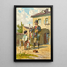 The Peddler - Franz Gerasch — framed artwork on a wall