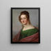 van mevrouw Bertha Schroeter, dochter van de postmeester Mittag Dresden - Cirkel van Franz Gerhard von Kügelgen — ingelijst kunstwerk aan de muur
