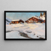 Landschap in de winter bij Davos - Franz Holper — ingelijst kunstwerk aan de muur