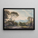 van Tivoli uitzicht door de Tiber-vallei bij zonsondergang - Franz Kaisermann — ingelijst kunstwerk aan de muur