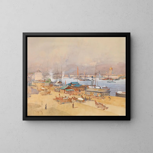 Saint-Pétersbourg - Franz Kopallik — framed artwork on a wall