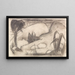 Abstract exotisch landschap - Franz Marc — ingelijst kunstwerk aan de muur