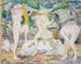 Naakten vrouwen die baden - Franz Marc — weergave van het kunstwerk