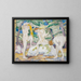 Naakten vrouwen die baden - Franz Marc — ingelijst kunstwerk aan de muur