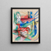Compositie met dieren II - Franz Marc — ingelijst kunstwerk aan de muur