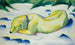 Hond liggend in de sneeuw - Franz Marc — weergave van het kunstwerk