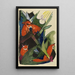 Quatre renards - Franz Marc — ingelijst kunstwerk aan de muur