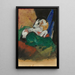 Groen en wit paard - Franz Marc — ingelijst kunstwerk aan de muur