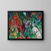 Onder de regen - Franz Marc — ingelijst kunstwerk aan de muur