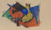 Twee slapende herten - Franz Marc — weergave van het kunstwerk