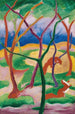 Belettes en jeu - Franz Marc — weergave van het kunstwerk