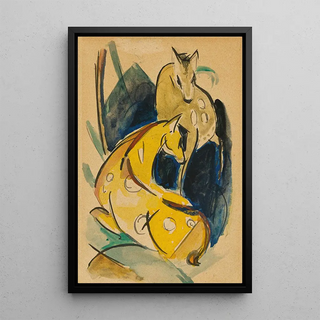 Franz Marc - Zwei gelbe Tiere.webp