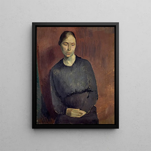 Portrait of a Woman Mme Isch - Franz Marent — framed artwork on a wall