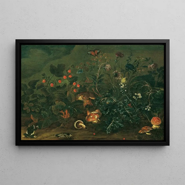 Franz Michael Siegmund von Purgau the elder - Rasenstck mit Erdbeeren und Grille.webp