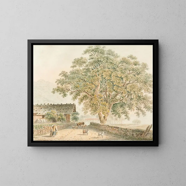 Interlaken - Franz Niklaus König — framed artwork on a wall