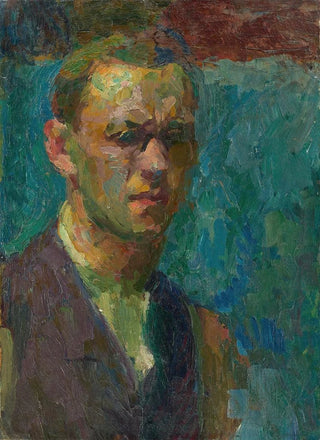 Franz Nlken - Selbstbildnis mit Brille nach rechts.webp