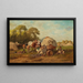 Repos - Franz Quaglio — ingelijst kunstwerk aan de muur