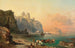 Landschap aan de kust bij Marsala, Sicilië - Franz Richard Unterberger — weergave van het kunstwerk