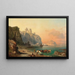 Landschap aan de kust bij Marsala, Sicilië - Franz Richard Unterberger — ingelijst kunstwerk aan de muur