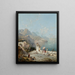 Amalfi De Golf van Sorrento Personen op een veranda - Franz Richard Unterberger — ingelijst kunstwerk aan de muur