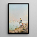 Vue de Venise au bord de la lagune - Franz Richard Unterberger — ingelijst kunstwerk aan de muur