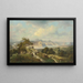 La Meille d'or près de Remagen - Franz Richard Unterberger — ingelijst kunstwerk aan de muur