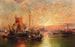 in de Venetiaanse lagune - Franz Richard Unterberger — weergave van het kunstwerk