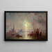 Venetië uitzicht op San Giorgio Maggiore - Franz Richard Unterberger — ingelijst kunstwerk aan de muur